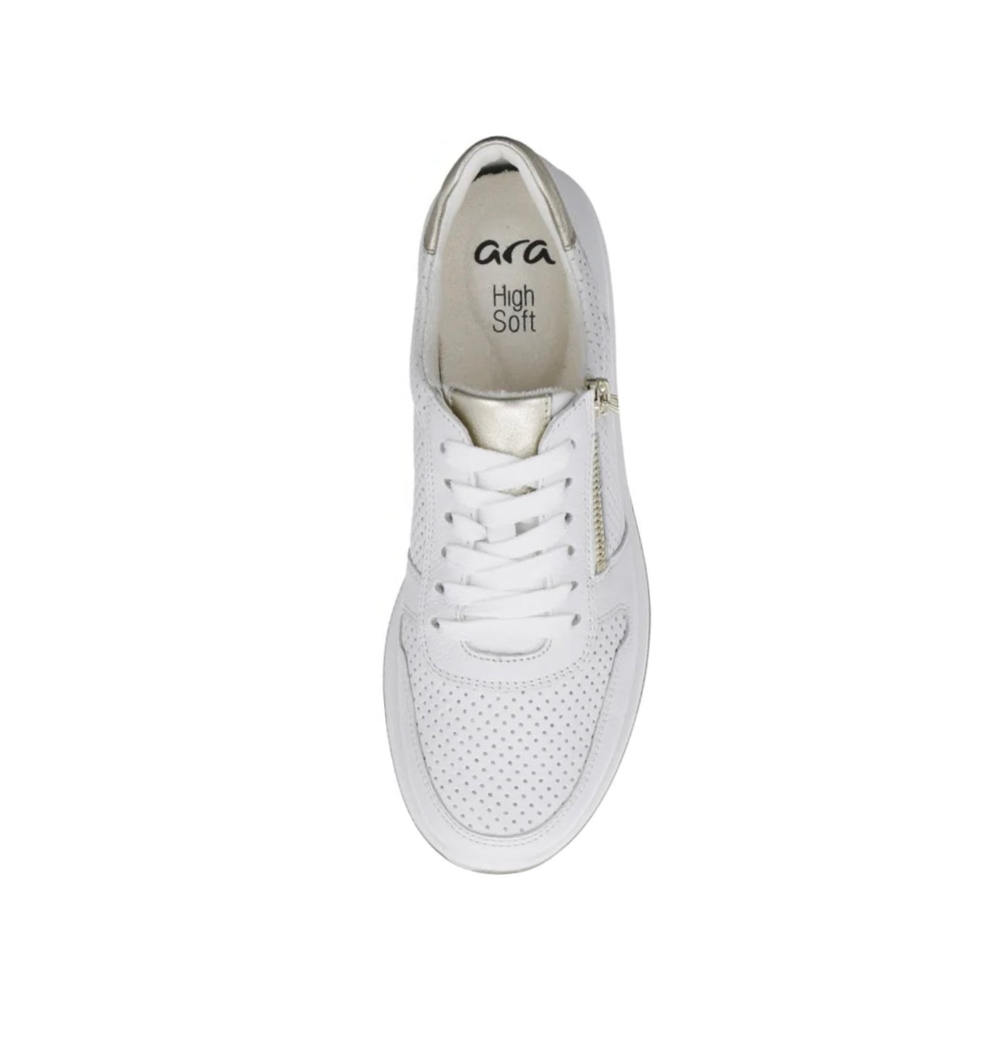 Baskets Ara Femme Osaka en cuir Blanc