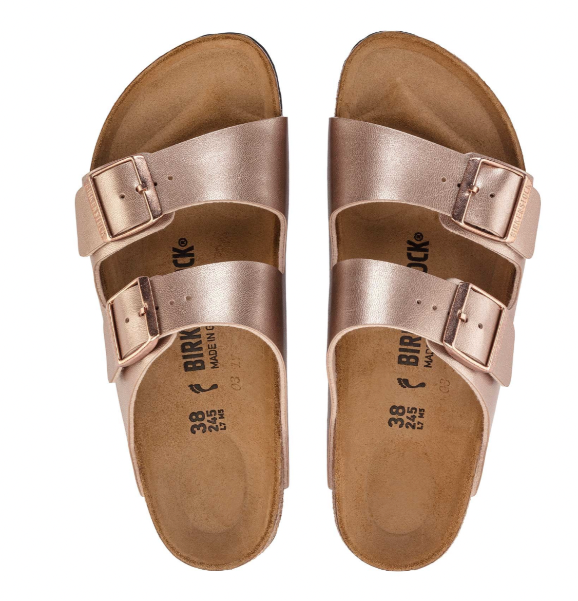 Sandales Birkenstock Femme Arizona Birko Flor Copper