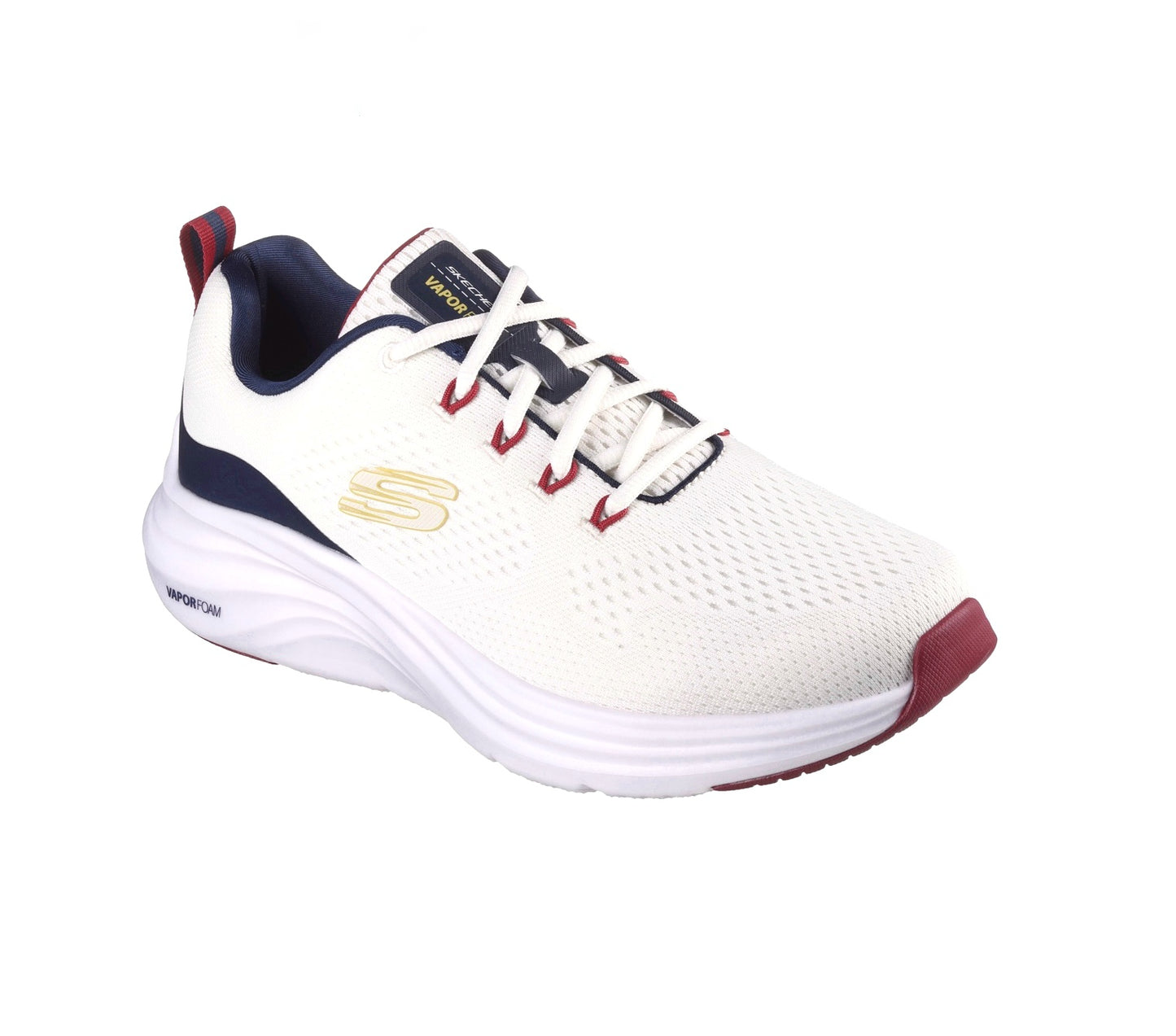 Basket Skechers Vopor Foam Homme blanc marine