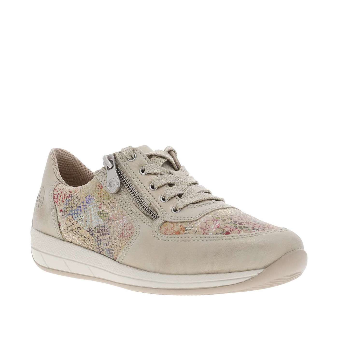 Chaussures Rieker Femme cuir et textile Platine multi