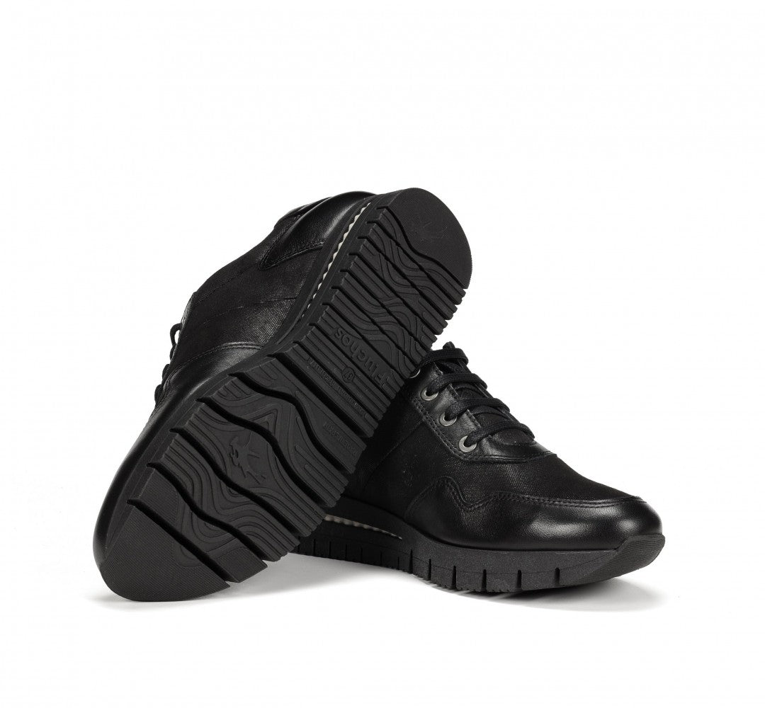 Baskets Dorking by Fuchos Meryl Femme cuir Noir