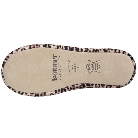 Ballerine Isotoner femme velour bio Panthère