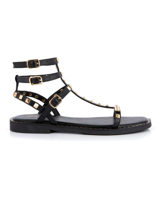 Sandales Les Tropéziennes Coralie Cuir Noir