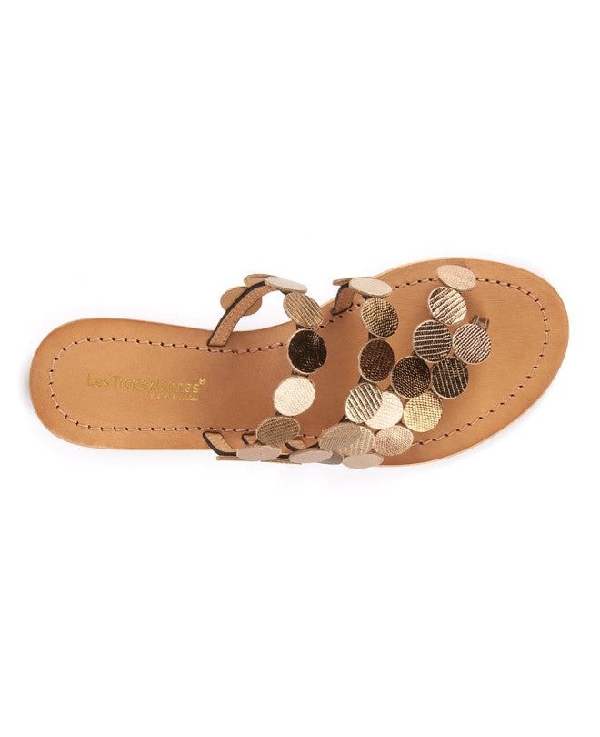 Mules Entre doigt les Tropeziennes Horond cuir Or