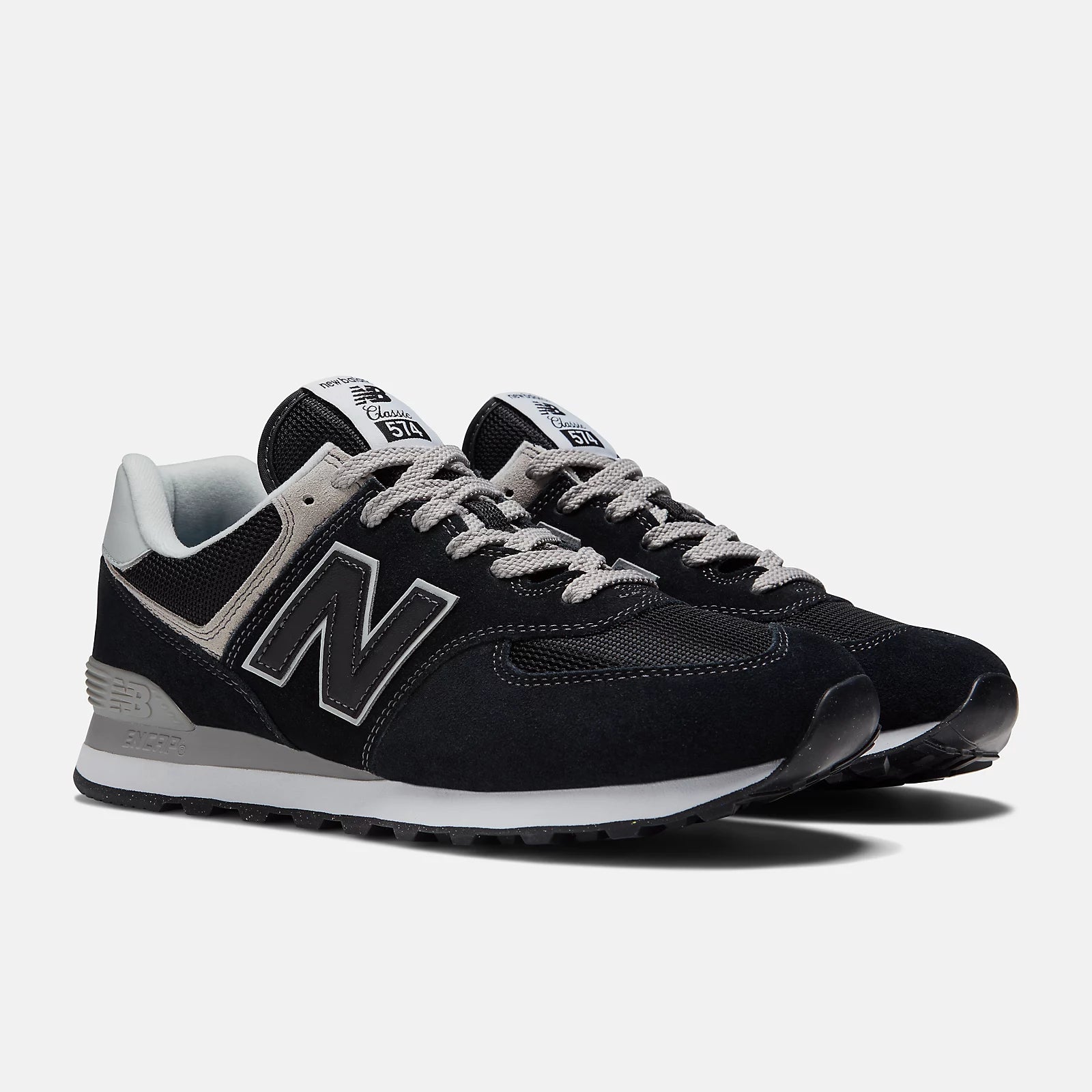 New balance 574 Homme Noir argent