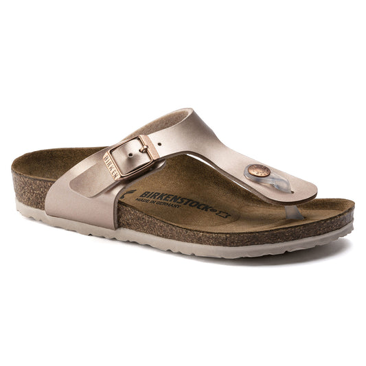 Sandales Birkenstock Femme Gizeh Birko Flor metal cooper