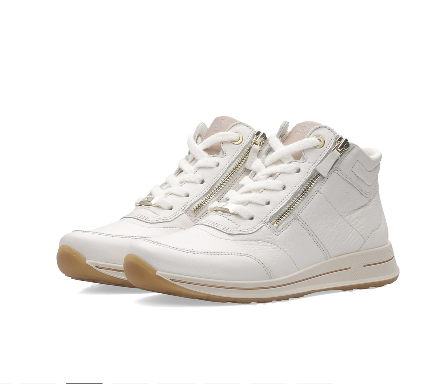 Basket ARA Femme Osaka cuir cream