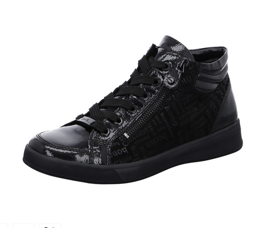 Basket ARA Femme ROM cuir Noir