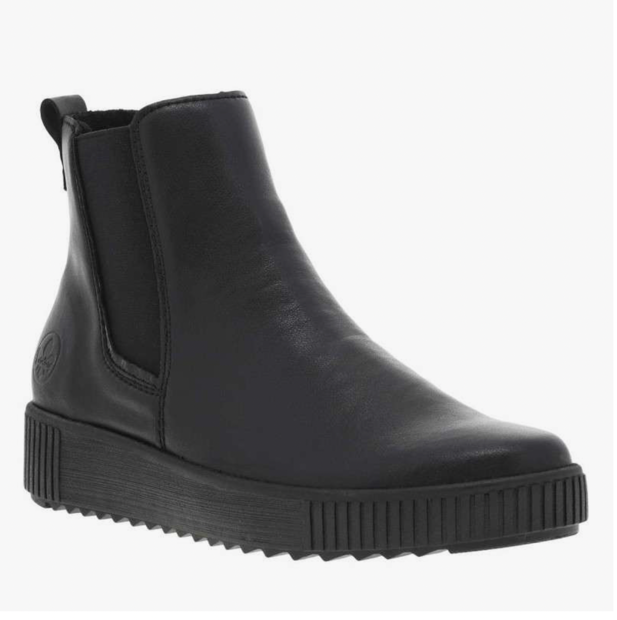 Bottines Rieker Femme cuir noir doublé en polaire