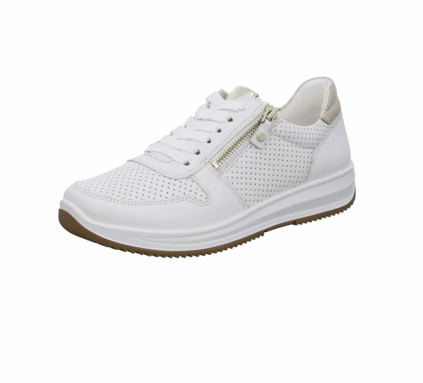 Baskets Ara Femme  Osaka en cuir Blanc