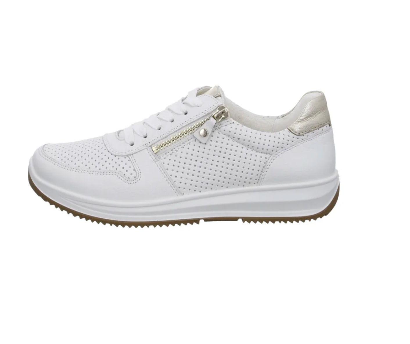 Baskets Ara Femme  Osaka en cuir Blanc