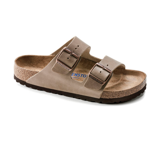 Sandales Birkenstock Homme Arizona Cuir Huilé Tabacco Brown