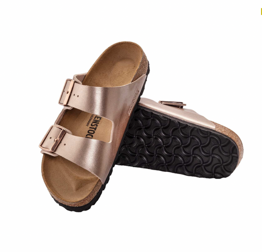 Sandales Birkenstock Femme Arizona Birko Flor Copper