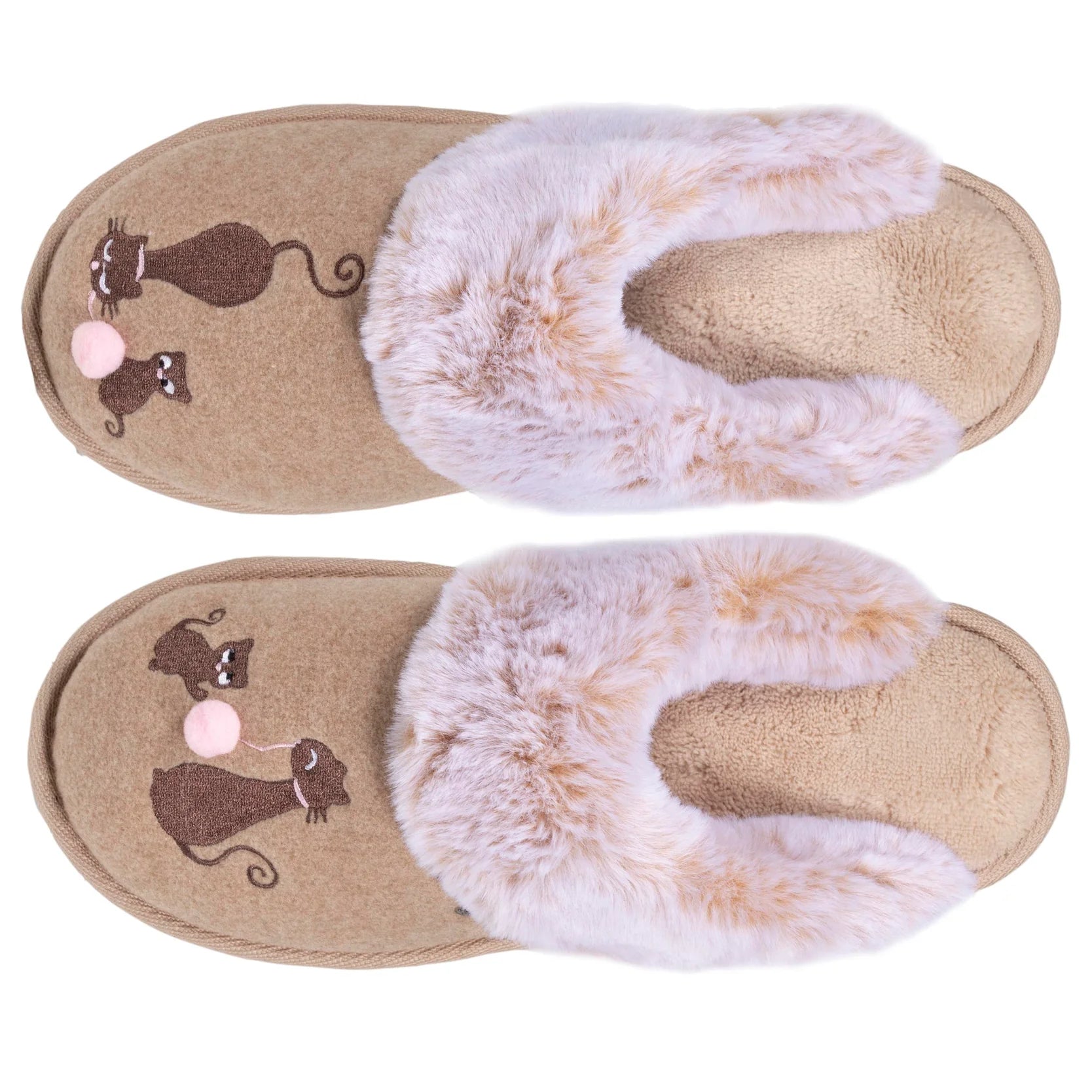 Chaussons ballerines Femme Noir beige Chaussons ballerines Femme Noir beige
