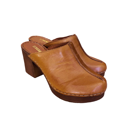 Emma Shoes Femme Sabot cuir tan