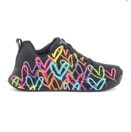 Baskets Skechers UNO Jgolgcrown love noir