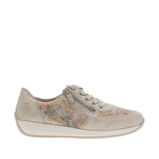 Chaussures Rieker Femme cuir et textile Platine multi