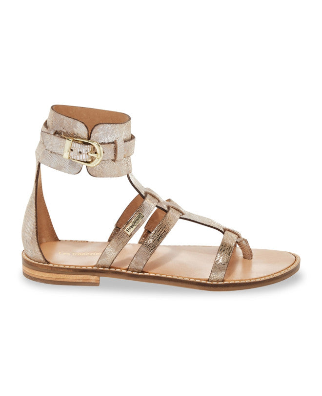 Sandales Les Tropeziennes Herratis cuir gold