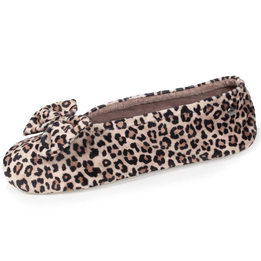 Ballerine Isotoner femme velour bio Panthère