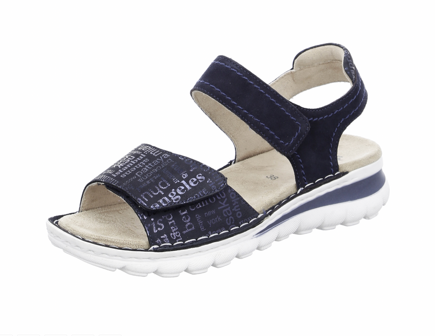 Chaussures Ara Femme Tampa en cuir Marine