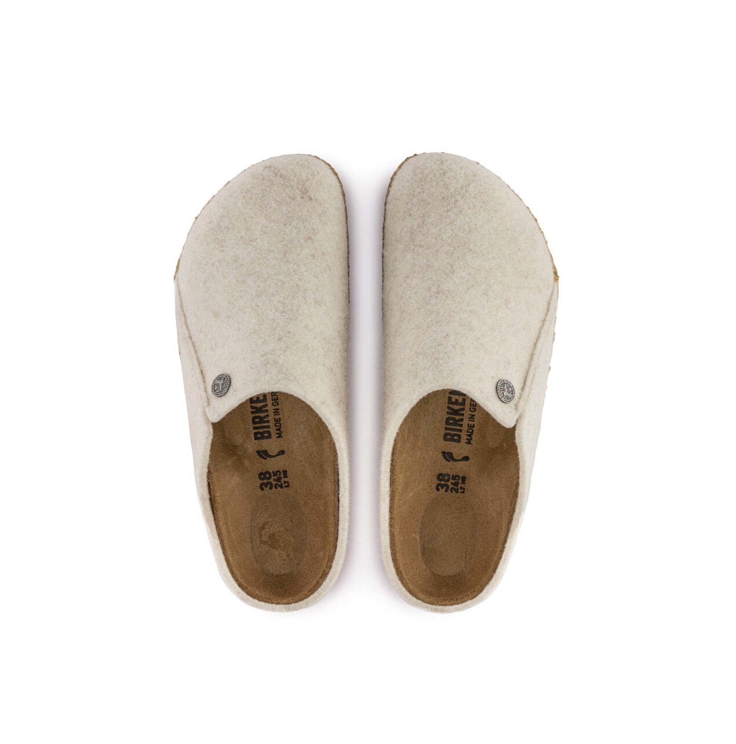 Chaussons Birkenstock Zermatt Femme laine ecru