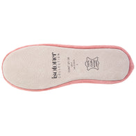 Ballerine Isotoner femme velour bio Rose