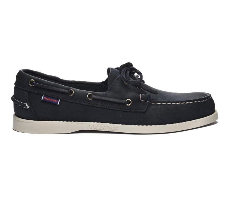 Chaussures Bateau Sebago Homme Dockside Portland Cuir Marine