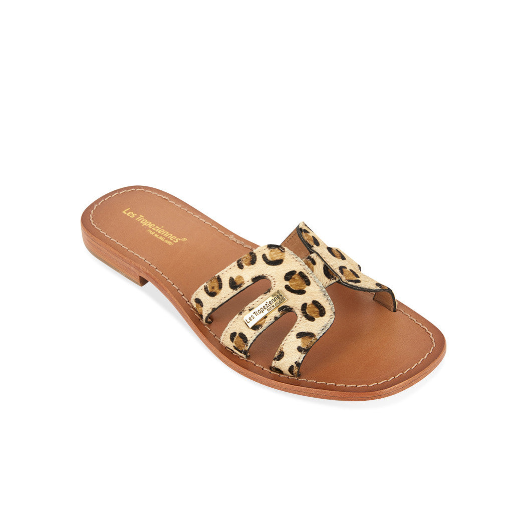 Mules Les Tropéziennes Hadamia Leopard Cuir