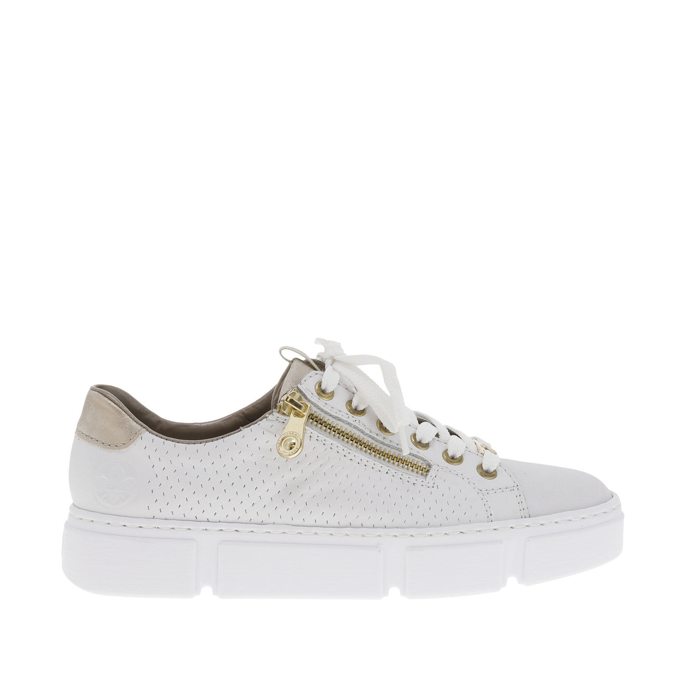 Chaussures Rieker Femme cuir et textile blanc