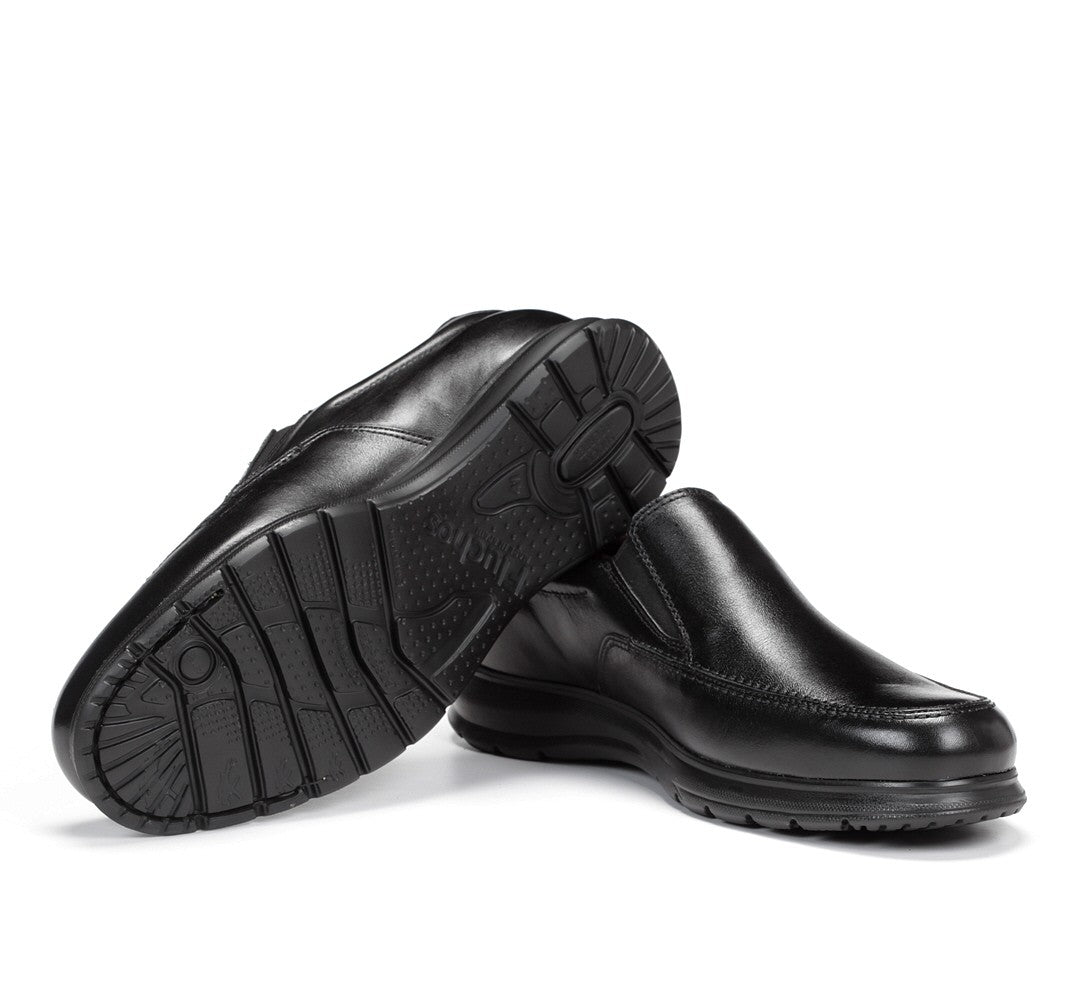 Fluchos Homme Zeta cuir noir