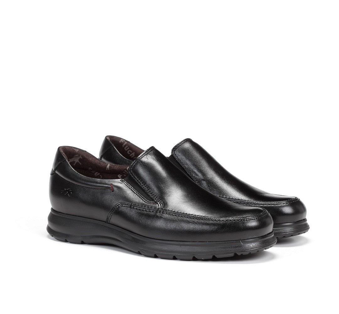 Fluchos Homme Zeta cuir noir