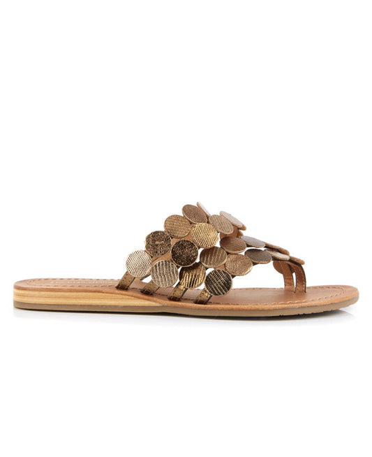 Mules Entre doigt les Tropeziennes Horond cuir Or