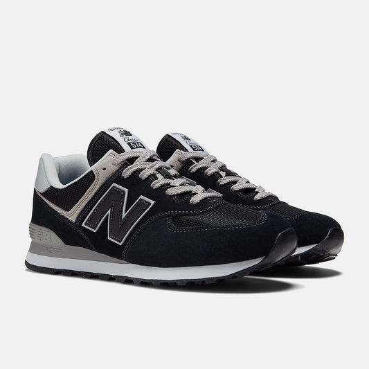 New balance 574 Homme Noir argent