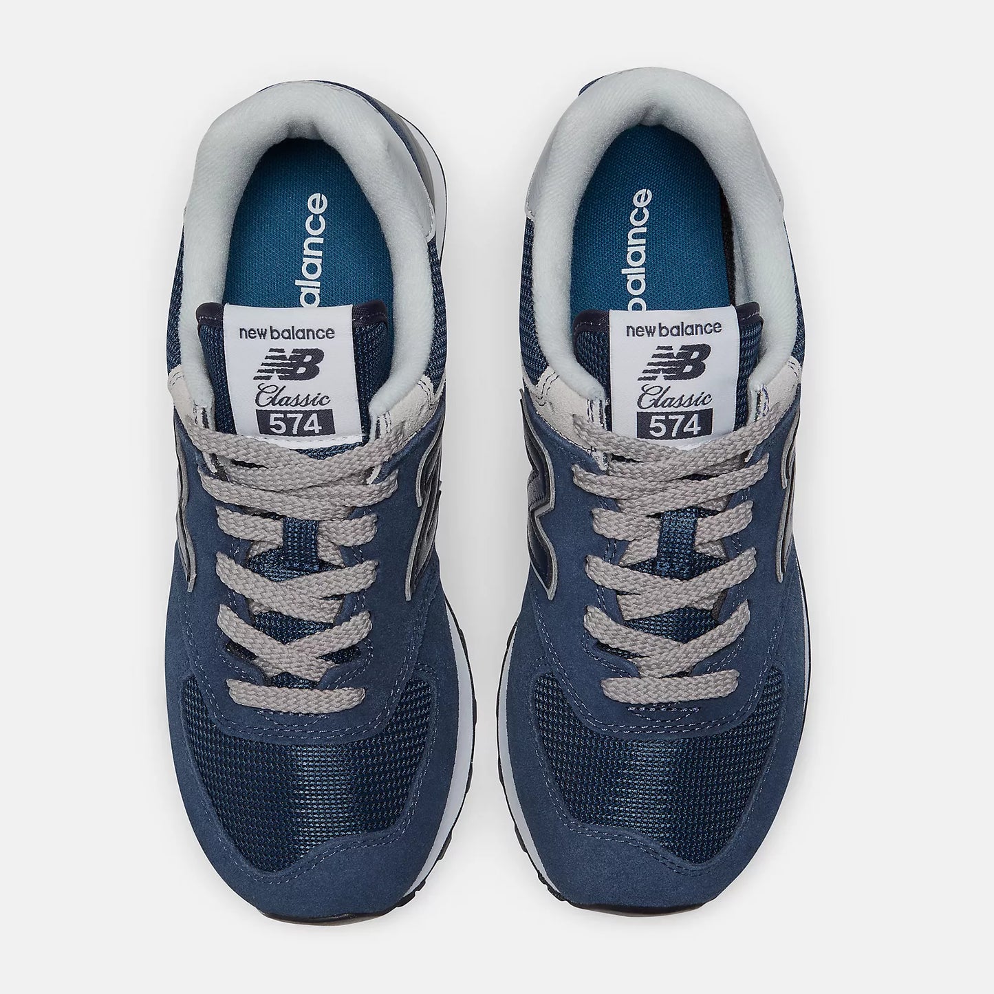 New balance 574 white navy sale